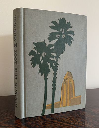 Inlaid book cloth design in a binding by Cynthia Sears.