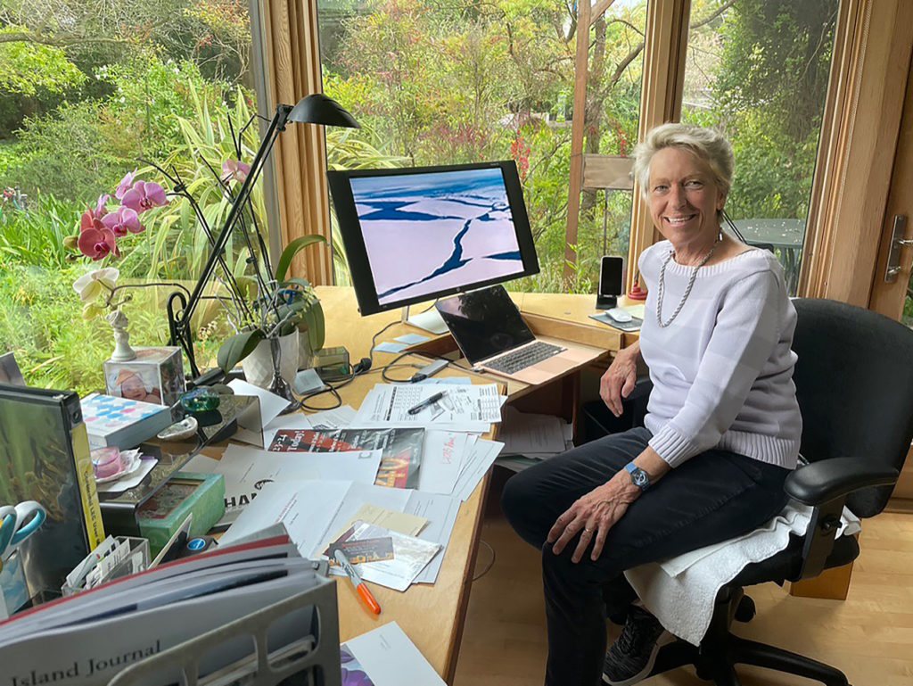 Sharmon Hilfinger in her office. Photo: Katherine Bazak