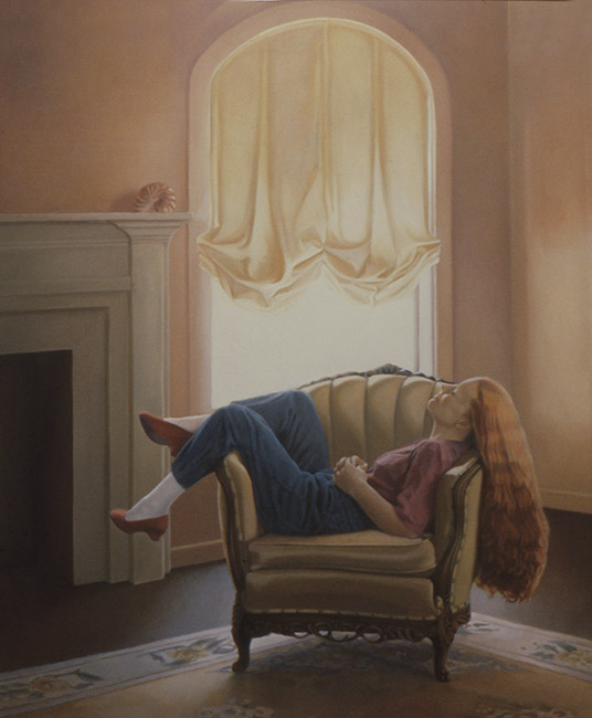 Bazak_Nautilus Nautilus, Oil on canvas, 62" x 58" by Katherine Bazak, 1982–83