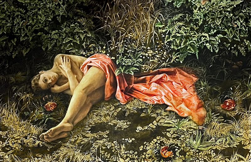 Bazak_Persephone Persephone, Oil on canvas, 46" x 68" by Katherine Bazak, 1989