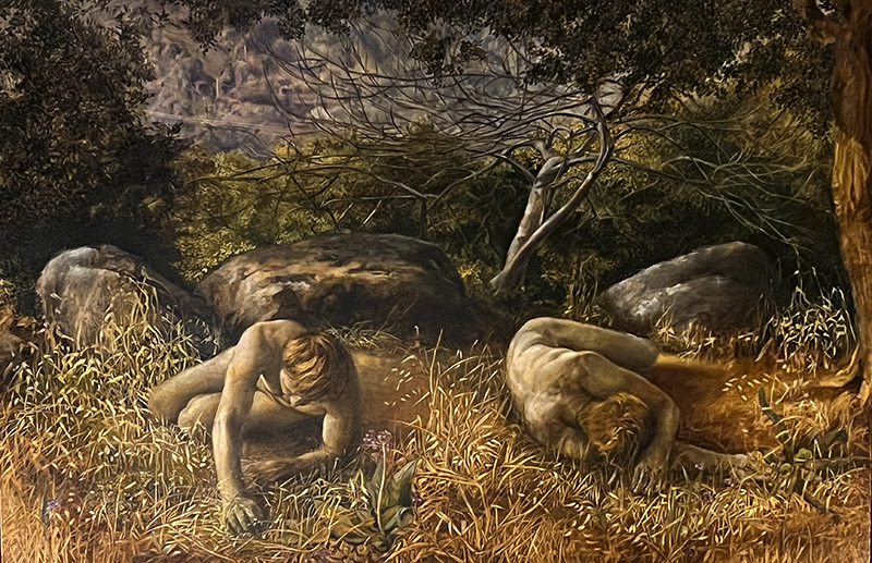 Bazak_Waxing and Waning Waxing and Waning, Oil on canvas, 52" x 68" by Katherine Bazak, 1988–89