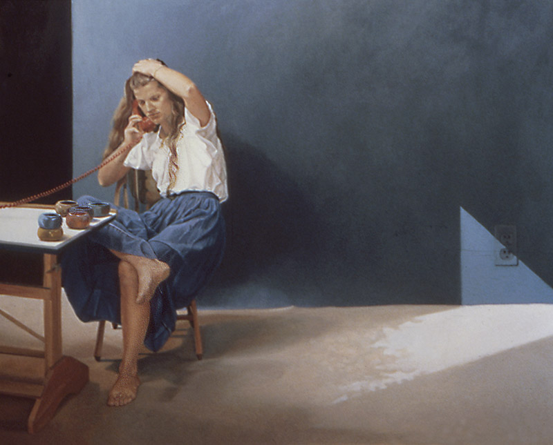 Bazak_the conversation The Conversation, Oil on canvas by Katherine Bazak