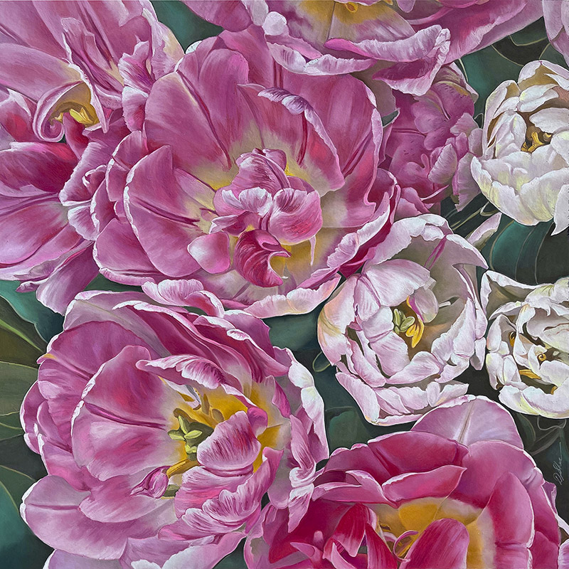 Spring Break, pastel on board by Deb Shea